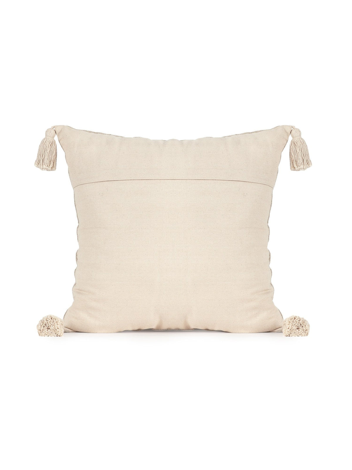 Beige & Cream Embroidered Square Cushion Covers, Set of 2, view 2